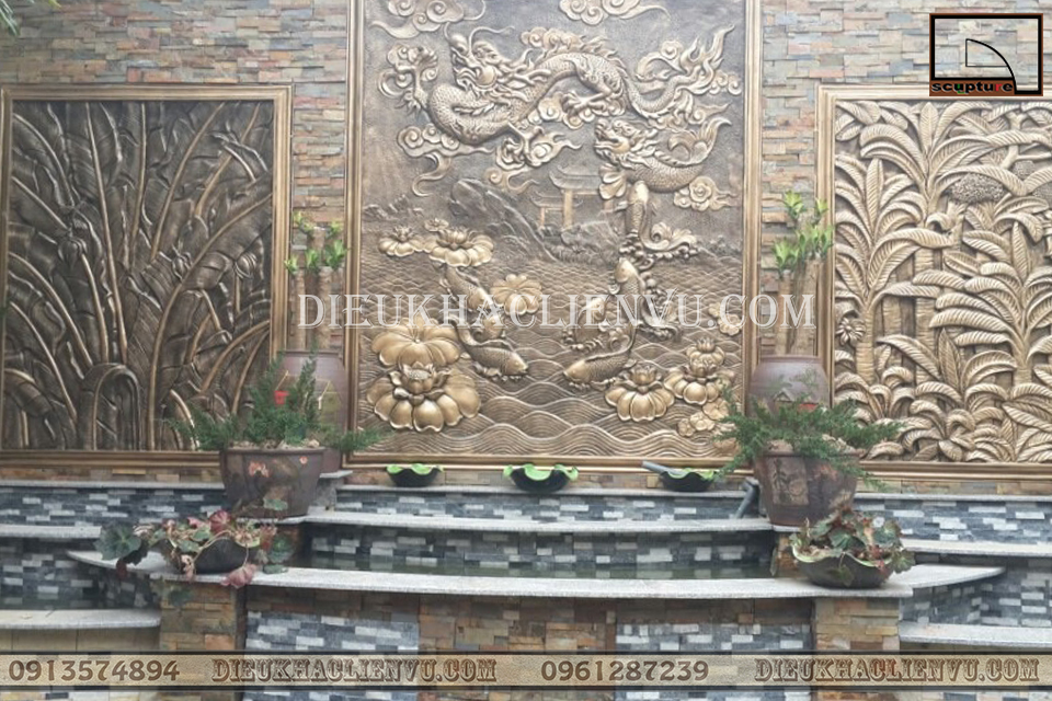 Điêu khắc tranh phù điêu sân vườn